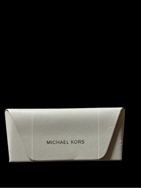 Michael Kors White Hardshell Eyewear Case